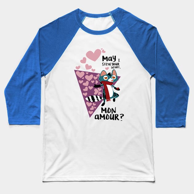 Steal your heart mon amour Baseball T-Shirt by belettelepink